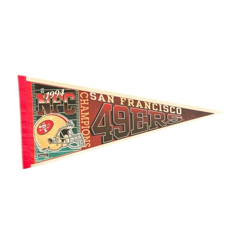 Vintage San Francisco 49ers 1994 NFC Champions Pennant NFL Team WinCraft USA